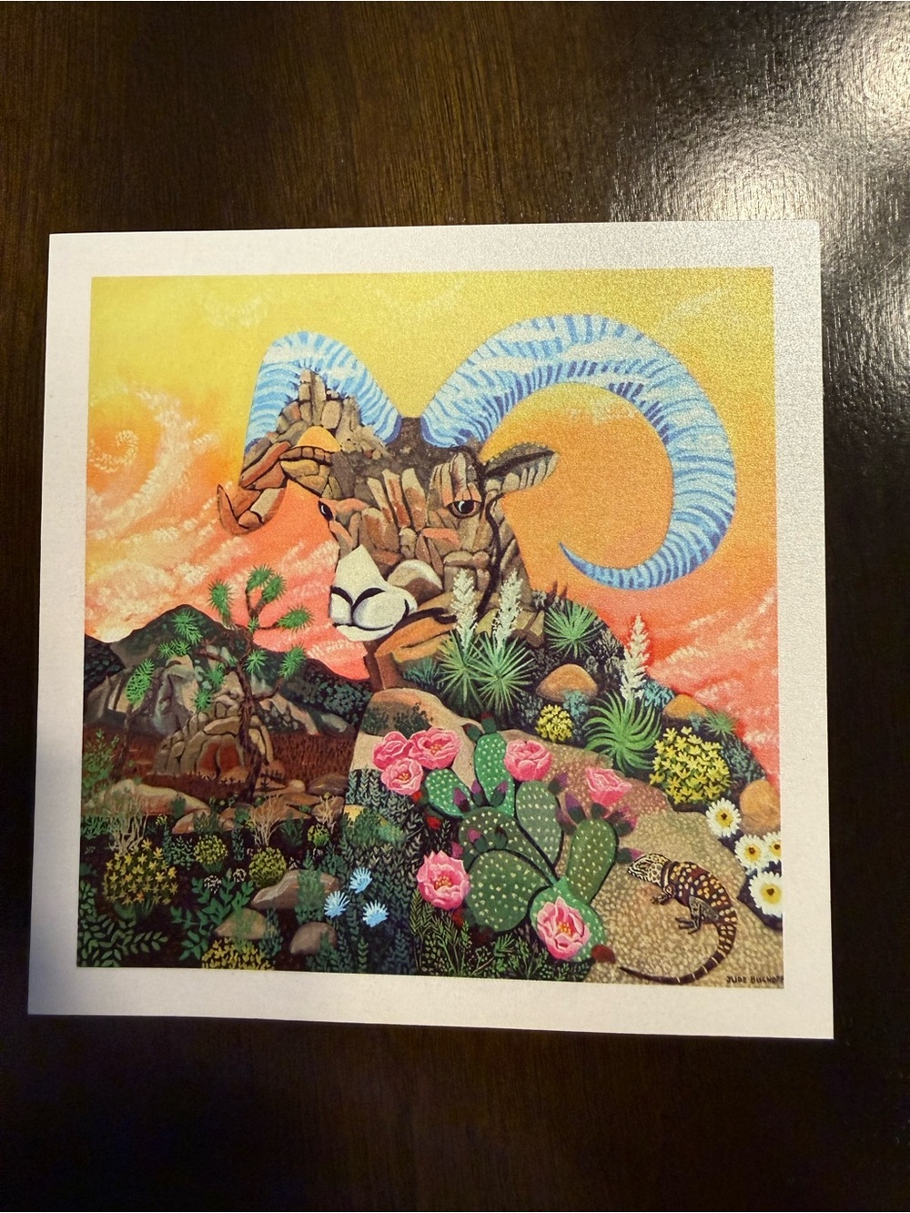 Jude Bischoff Assorted Art Print 5 pack— Vibrant Multicolor (5x5 inches)